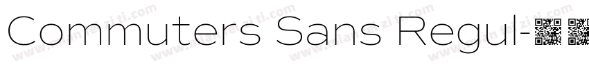 Commuters Sans Regul字体转换